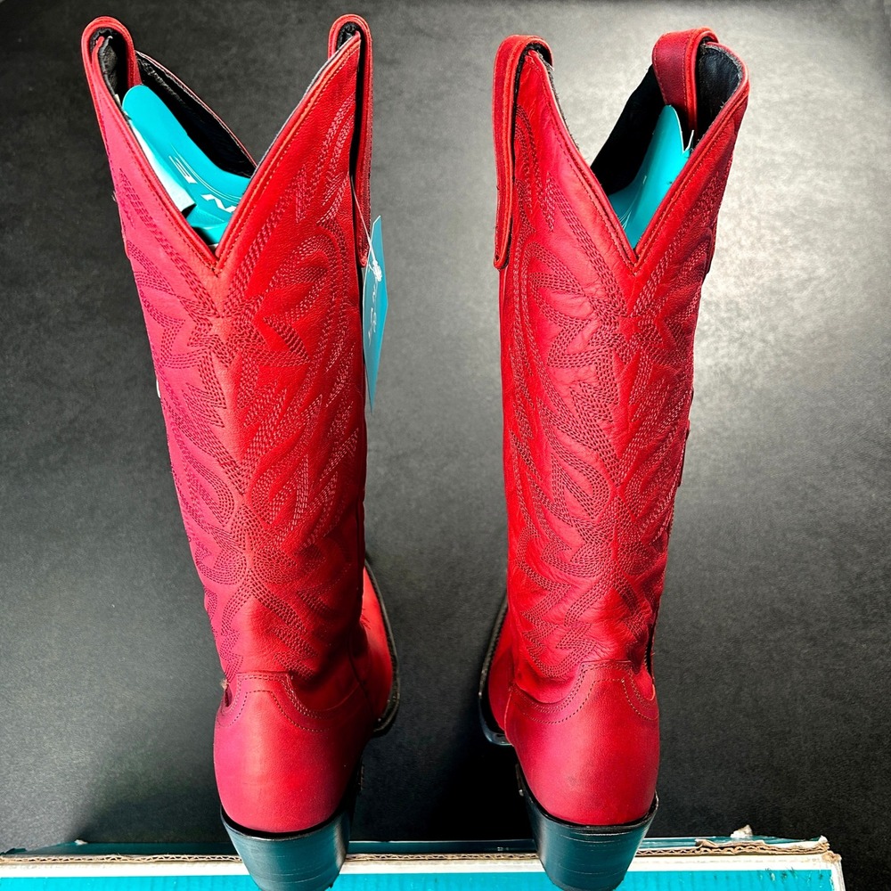 Lane Smokeshow Womens Cowboy Boots Smoldering Ruby Western Snip Toe Size 9 NEW - Picture 4 of 8